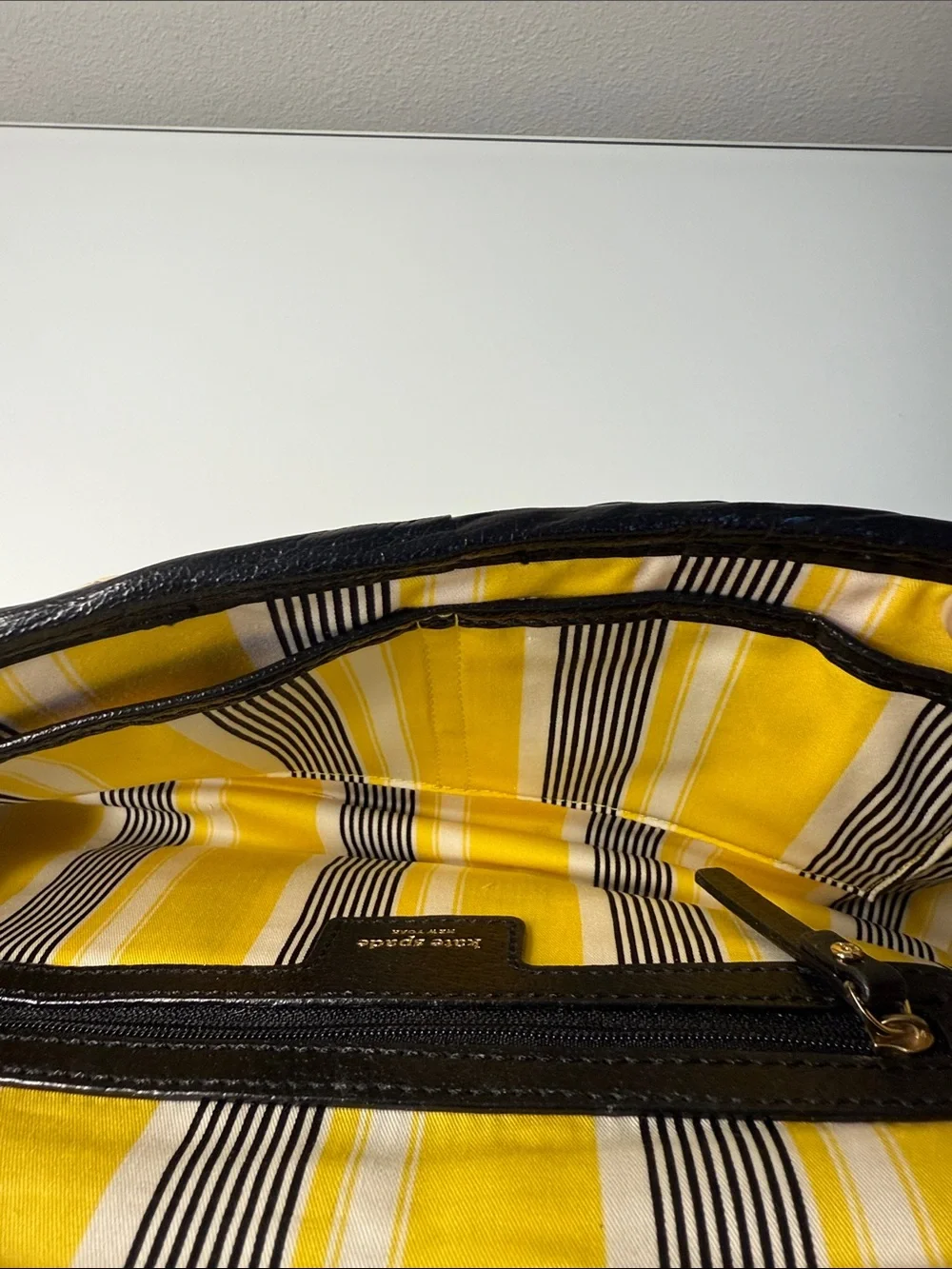 Kate Spade New York Straw & Leather Turn-Lock Clutch Bag VTG Y2K in EUC